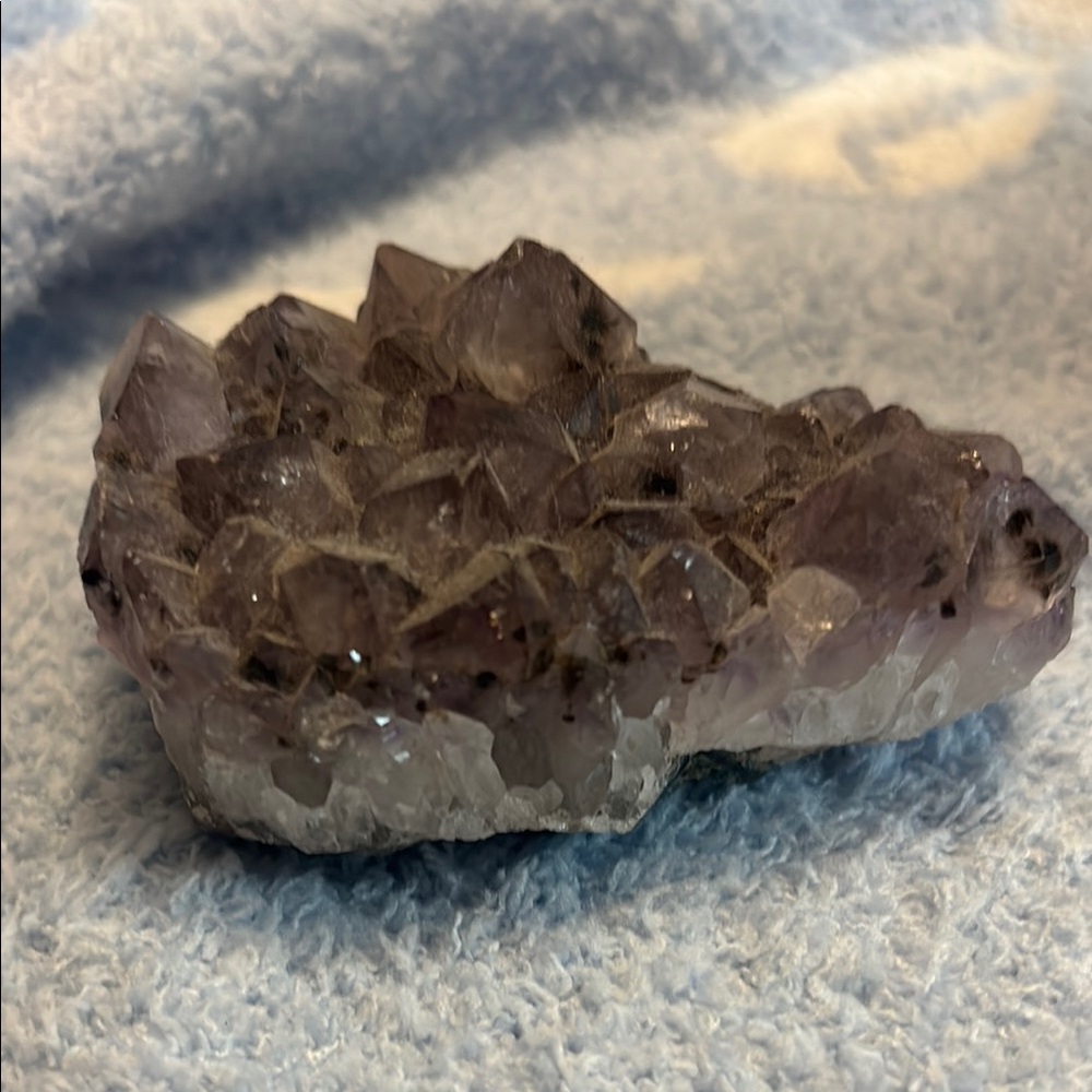 Amethyst raw crystal cluster